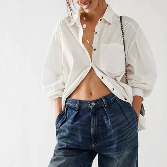 NWOT Free People button down shirt - Picture 1 of 5